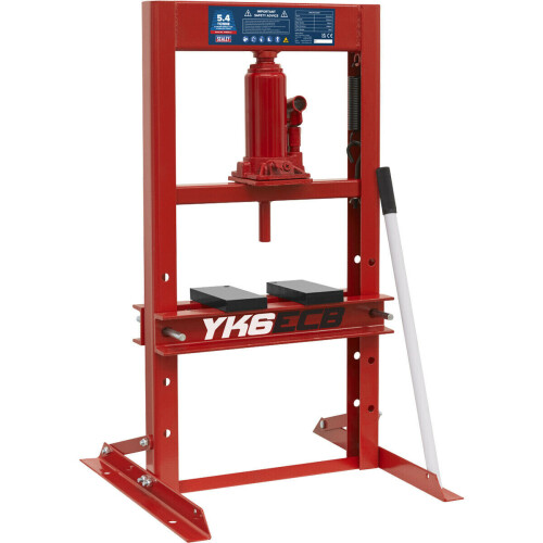Loops 5.4 Tonne Hydraulic Bench Press - Bottle Type Hydraulic Unit - 2 x Table Plates