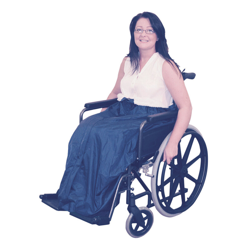 Loops Fleece Lined Lower Body Wheelchair Cosy - Waetrproof Fabric - Machine Washable