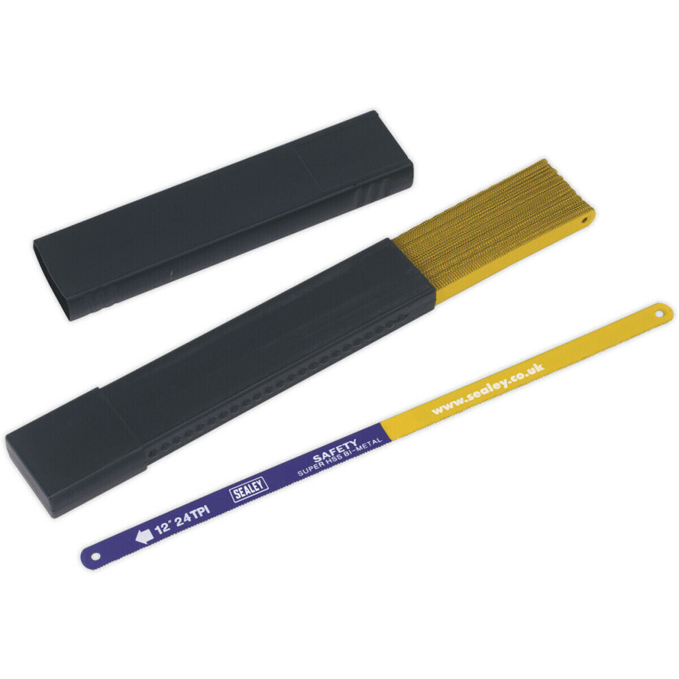 Loops 50 Pack - 300Mm Hacksaw Blades - 24 Tpi - Hss Bi-Metal Multi Material Cutting
