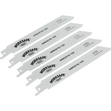 5 PACK 150mm Reciprocating Saw Blade - 10 TPI - Suitable for Iron Steel Pipes