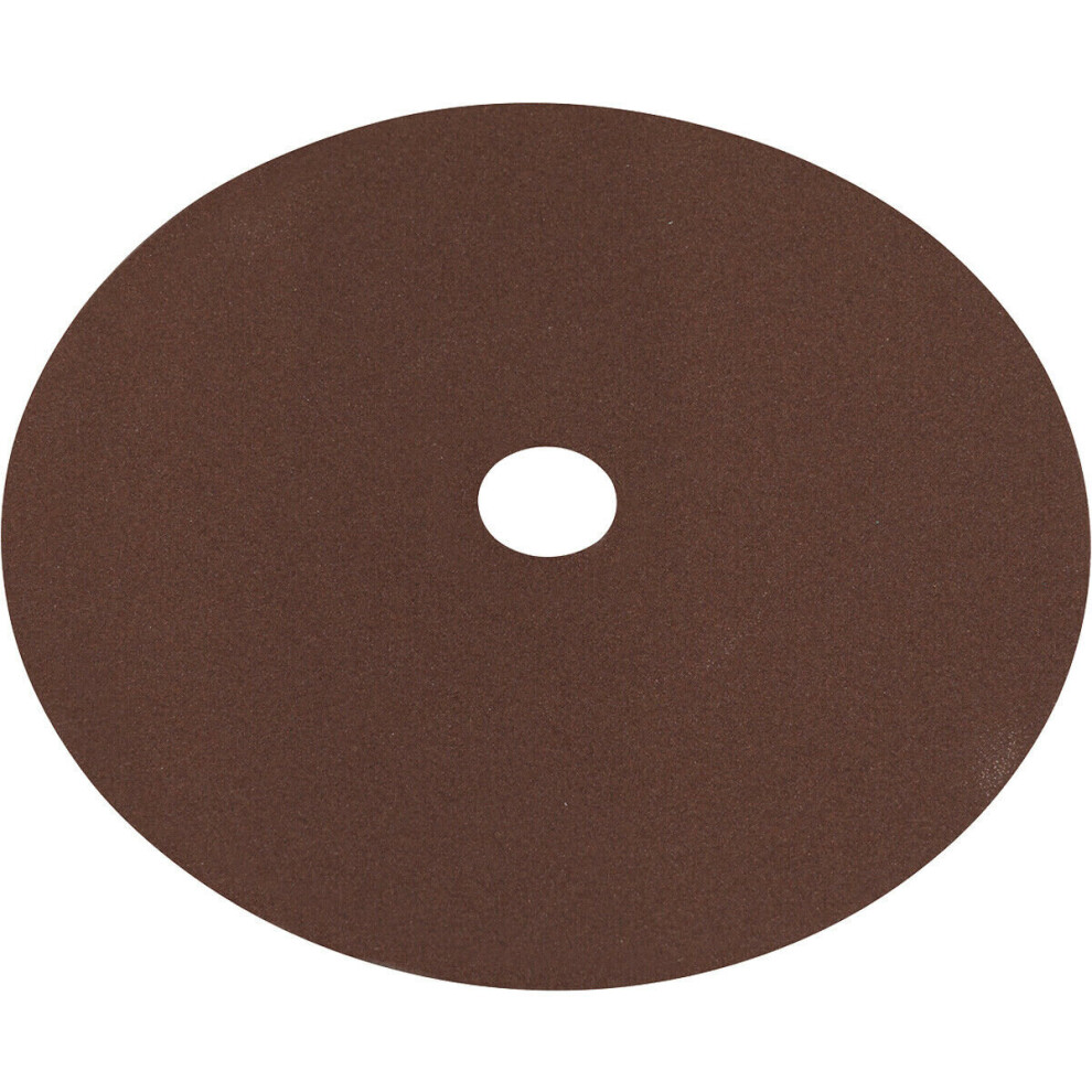 Loops 25 Pack 175Mm Fibre Backed Sanding Discs - 120 Grit Aluminium Oxide Round Sheet
