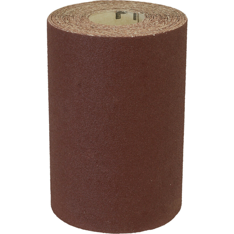 Aluminium Abrasive Production Sanding Roll - 115mm x 5m - Fine 120 Grit Paper