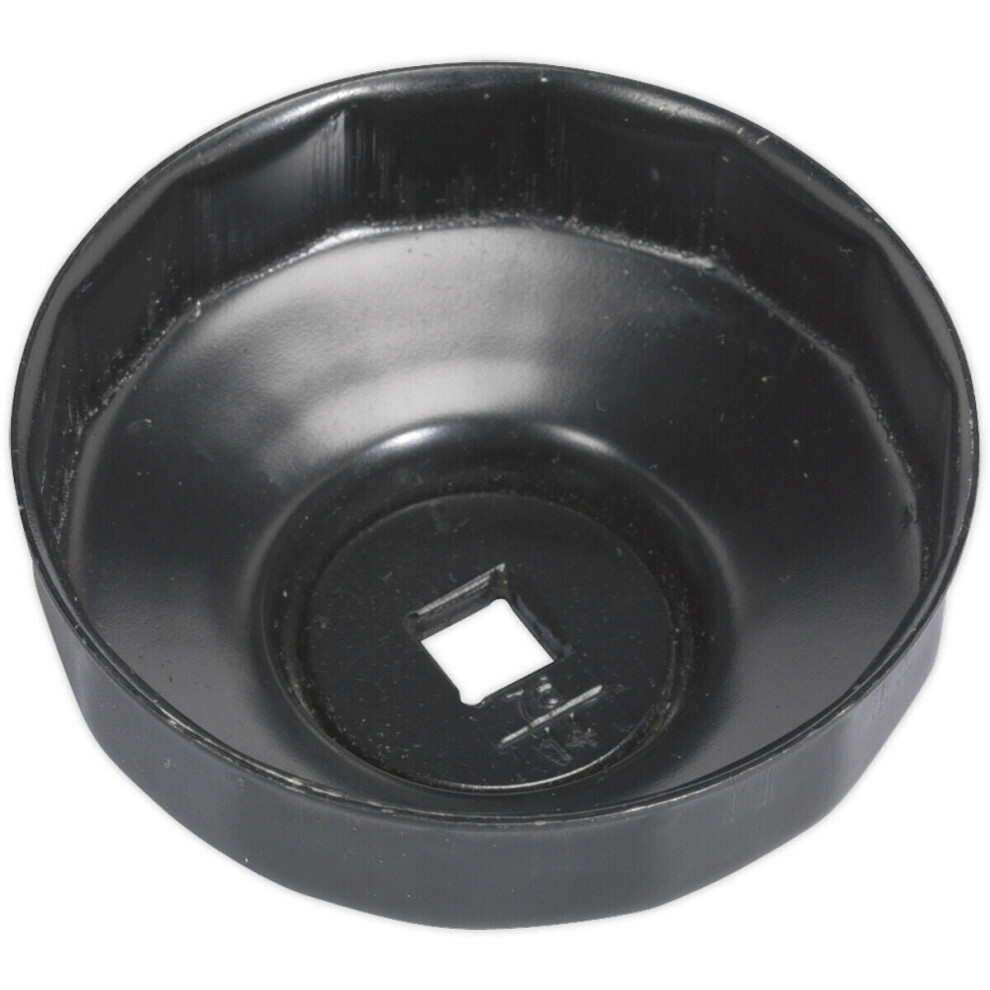 Loops 76Mm Oil Filter Cap Wrench - 14 Flutes - 3/8" Sq Drive - Low Profile Design