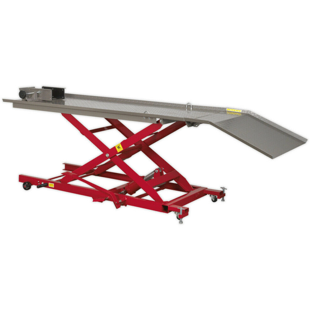 Loops Heavy Duty Hydraulic Motorcycle Lift - 450Kg Capacity - 3 Locking Heights