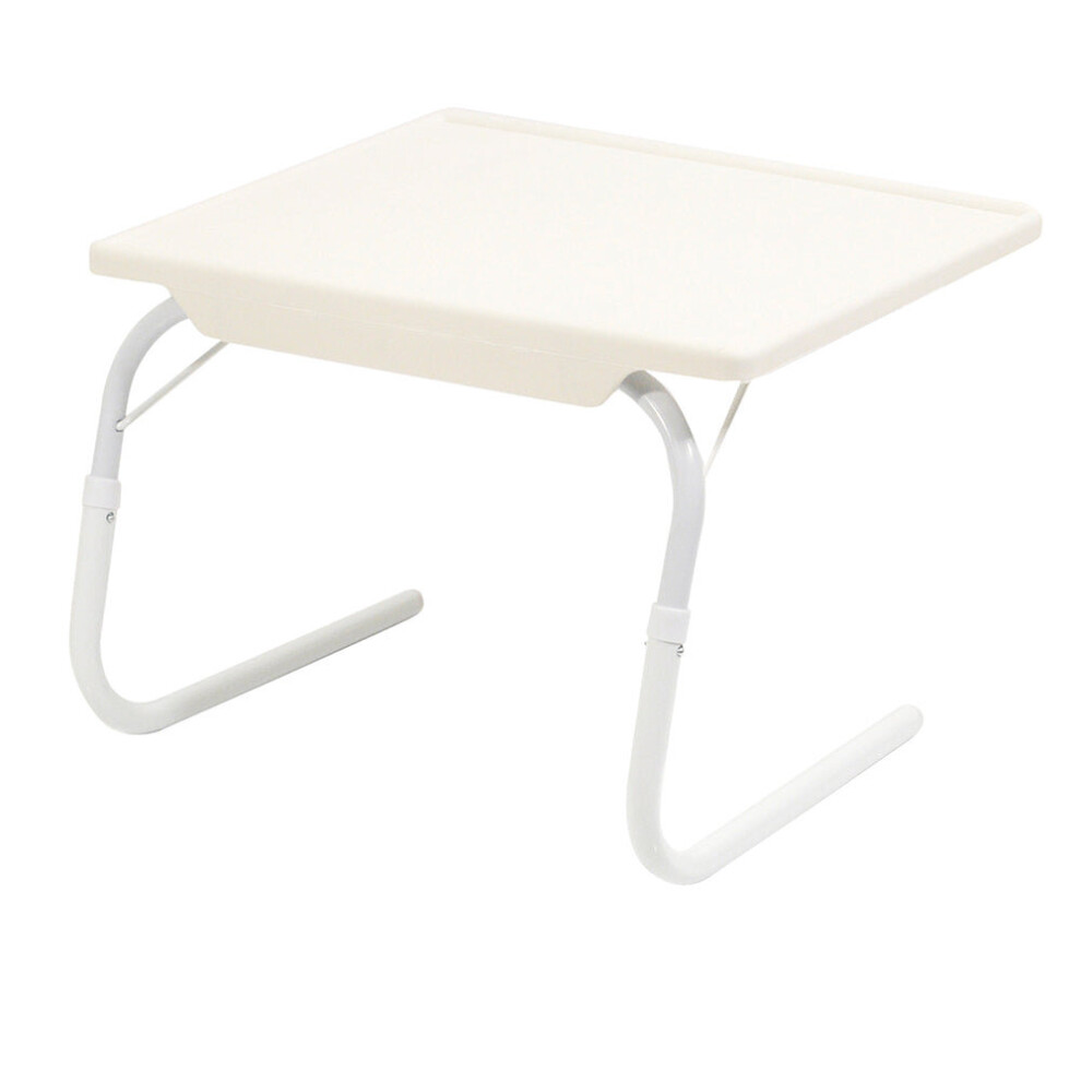 Loops Portable Bed Table For Reading Writing - Adjustable Laptop Bed Tray White