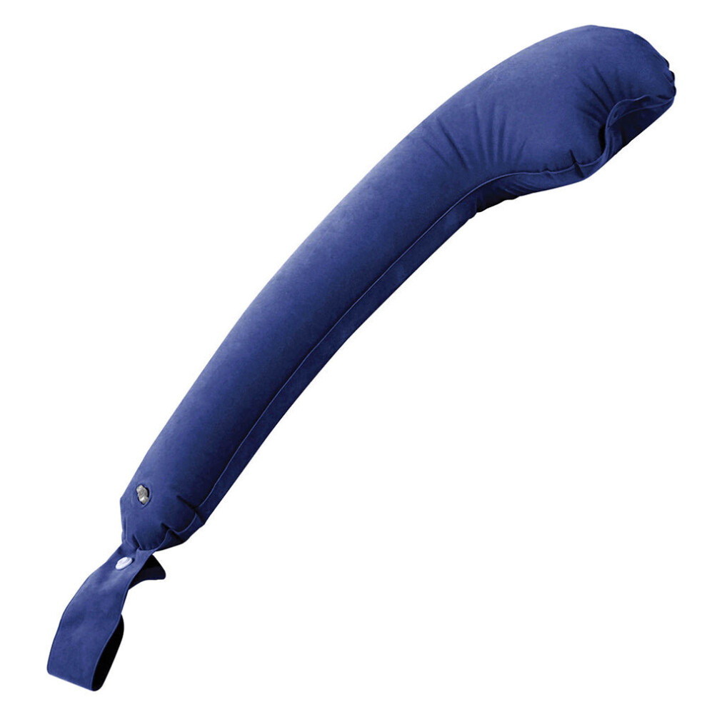 Loops Inflatable Travel Cushion - Reduces Pressure On Neck - Easy To Inflate Blue