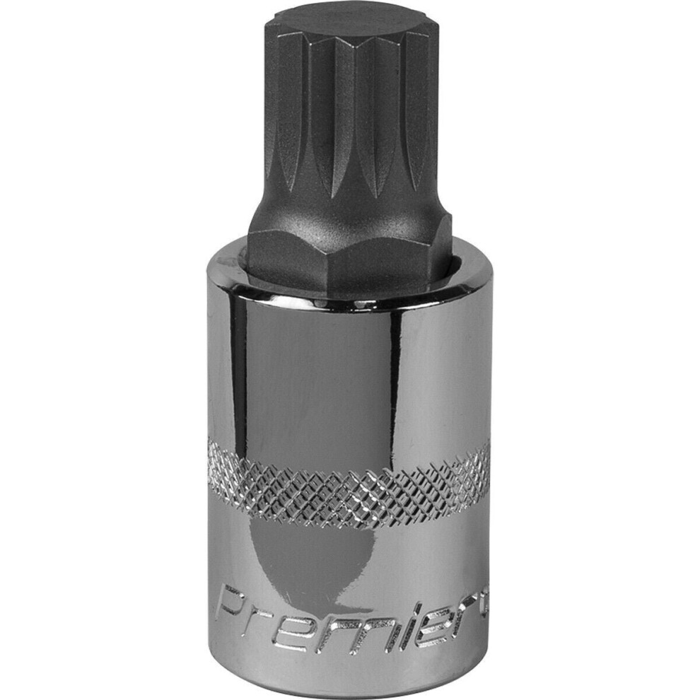 M16 Forged Spline Socket Bit - 1/2" Square Drive - Chrome Vanadium Wrench Socket 5056581912183