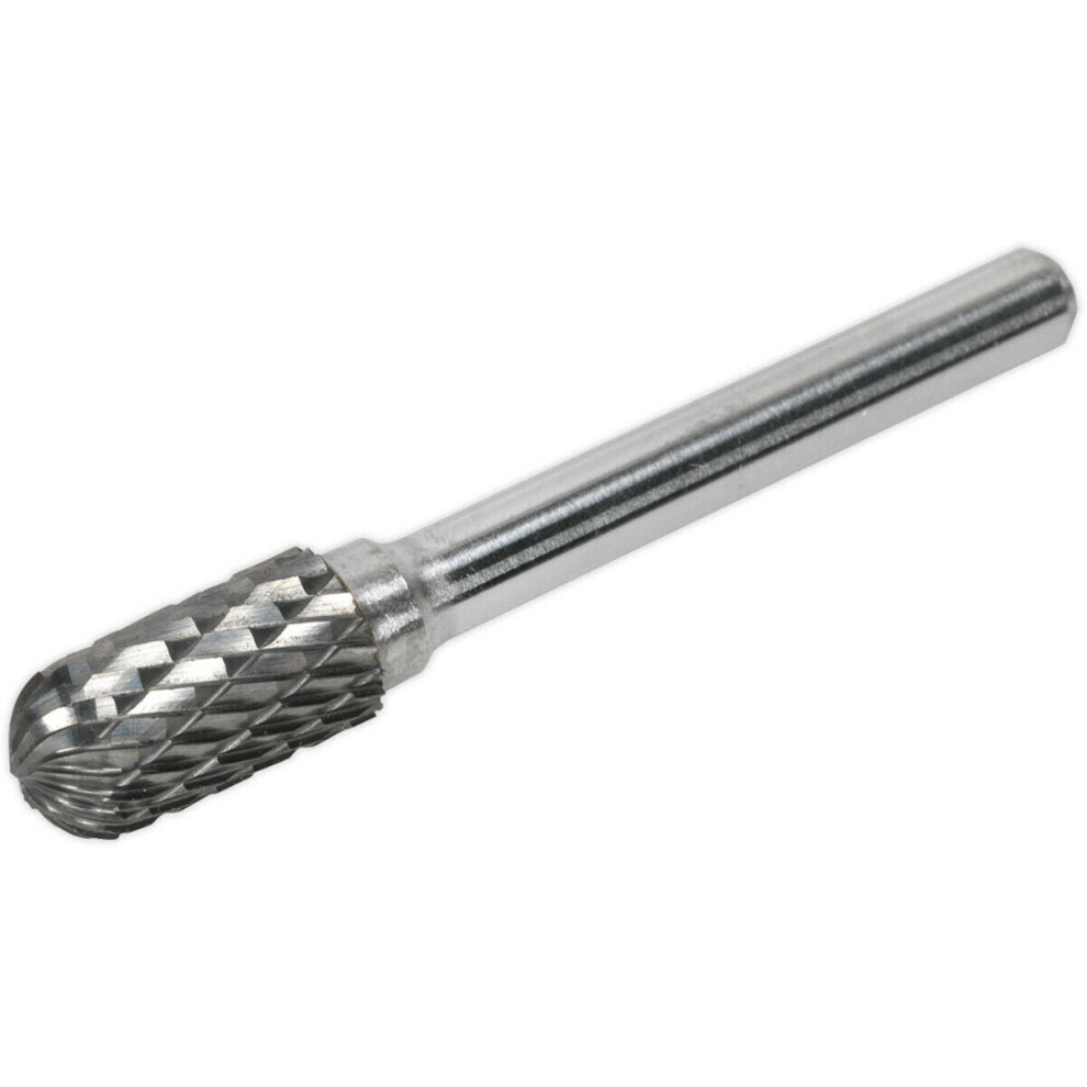 Loops 10Mm Tungsten Carbide Rotary Burr Bit - Cylindrical Ball Nose Engraving Tool