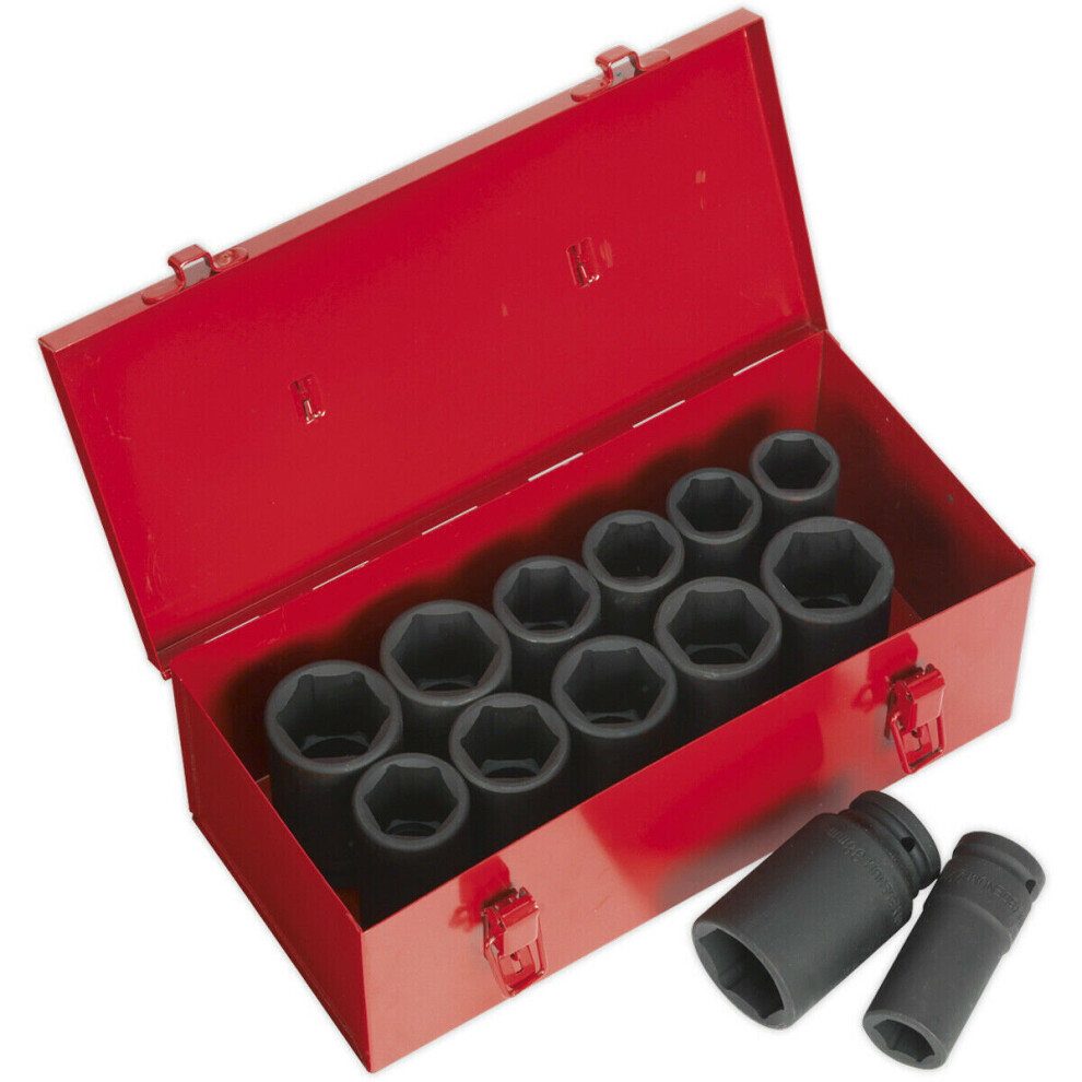 13 Piece Premium Impact Socket Set - 3/4" Sq Drive - Deep Sockets - High Torque 5056524250792