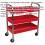 Loops Heavy Duty 3 Level Workshop Trolley - 50kg Per Shelf - Four Castor Wheels 2
