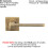 Loops 4x PAIR Flat Squared Bar Handle on Square Rose Concealed Fix Antique Brass 2