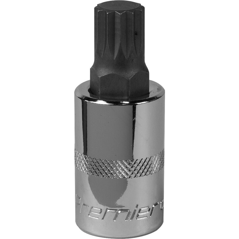 M14 Forged Spline Socket Bit - 1/2" Square Drive - Chrome Vanadium Wrench Socket 5056581912176