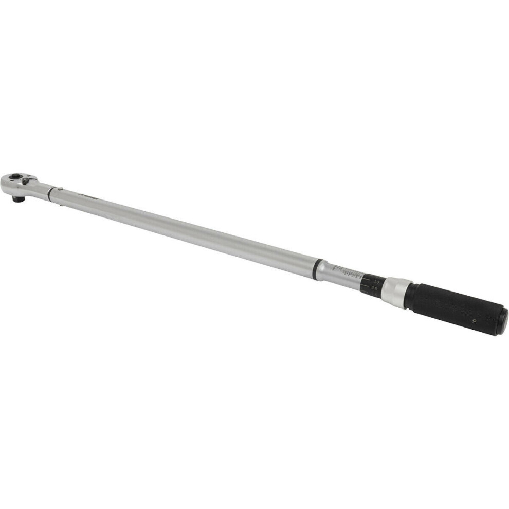 Micrometer Style Torque Wrench - 3/4" Sq Drive - Calibrated - 100 To 600 Nm 5056581929617