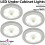 Loops Auto On/Off LED Kit 4 In Under Cabinet Kitchen Light PIR Motion Sensor Detector 2
