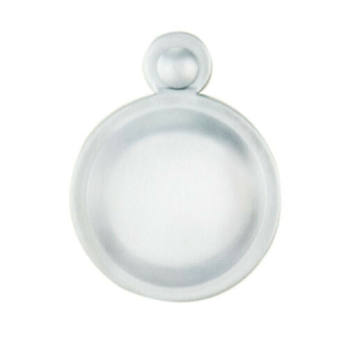 Loops 31mm Lock Profile Covered Escutcheon 17.5mm Fixing Centres Satin Chrome 1