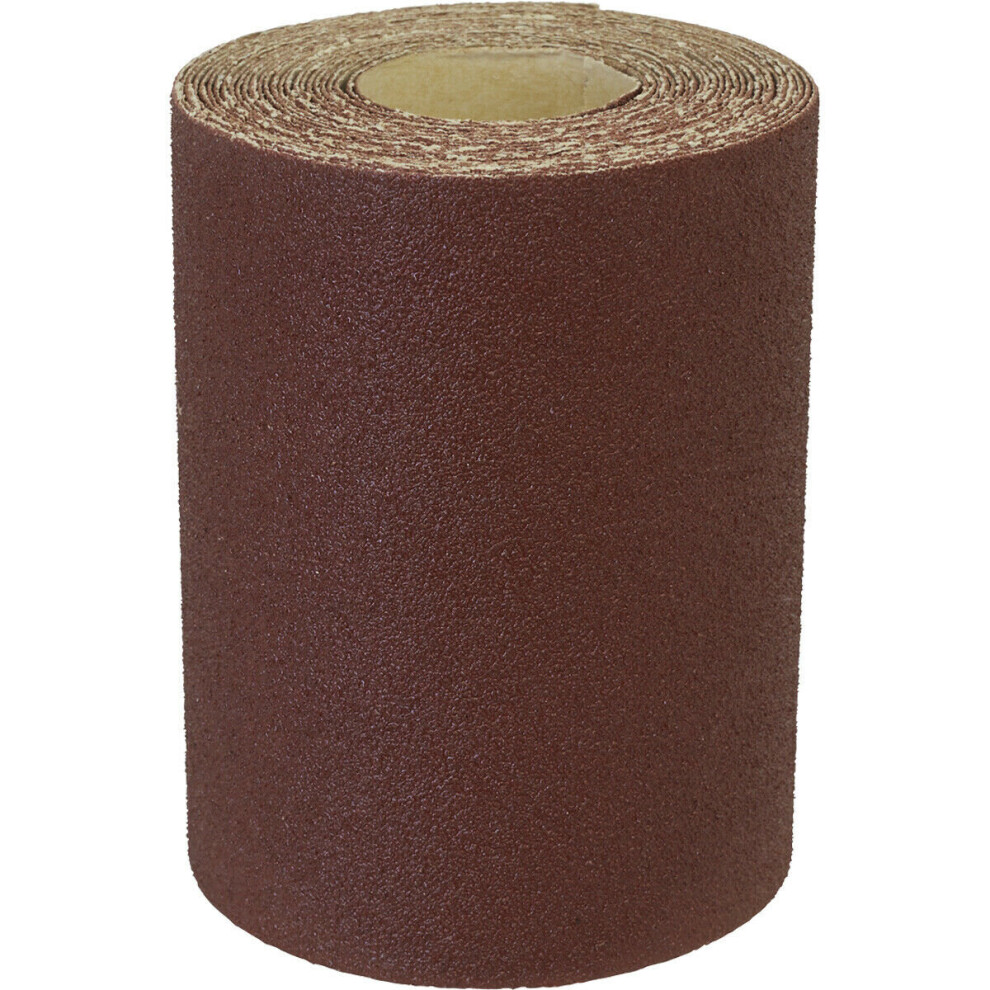 Aluminium Abrasive Production Sanding Roll - 115mm x 5m - Coarse 60 Grit Paper