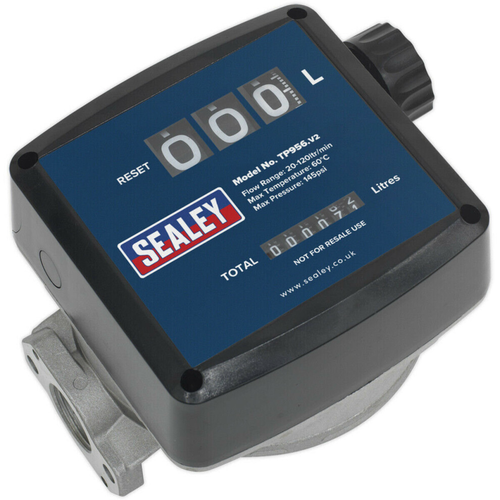 3 Digit Diesel & Fluid Flow Meter - 20L to 120L Per Minute - Nutating Disc Meter