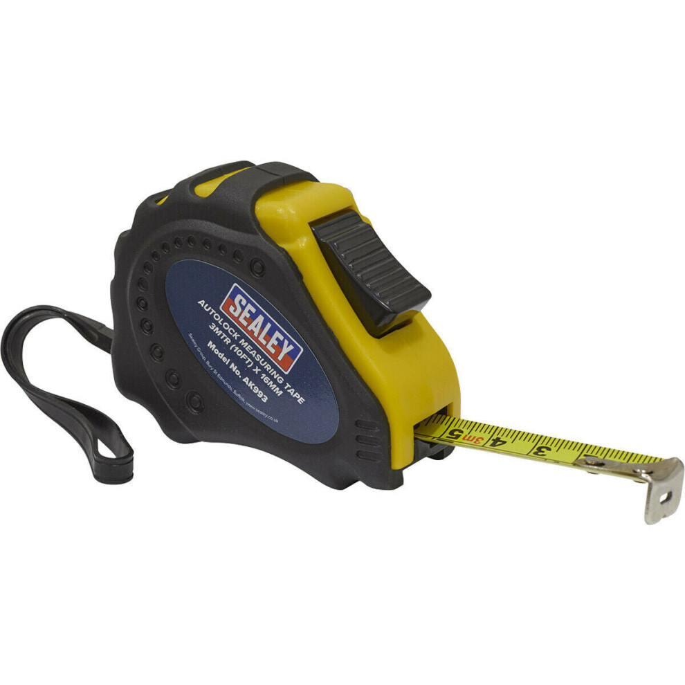 3m Autolock Tape Measure - Composite Case - Belt Clip - Slide-Button Lock