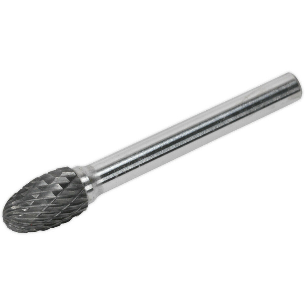 10mm Tungsten Carbide Rotary Burr Bit - Oval Head Engraving Milling Tool