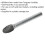 Loops 10mm Tungsten Carbide Rotary Burr Bit - Oval Head Engraving Milling Tool 2
