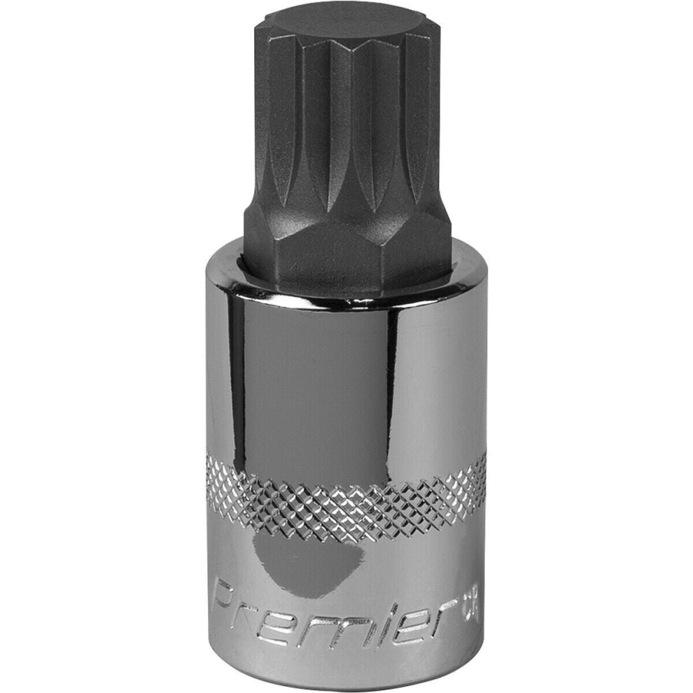 M18 Forged Spline Socket Bit - 1/2" Square Drive - Chrome Vanadium Wrench Socket 5056581912190