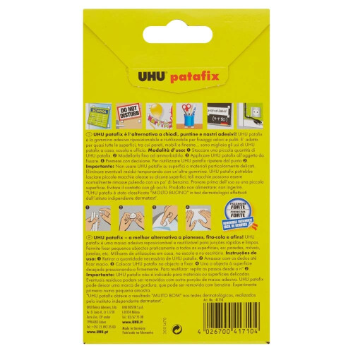 UHU Patafix D1620 - ?fa?????e?? a?t??????t? ??st??? ?e???, s?s?e?as?a t?? 80 te?a???? ??st???? 1