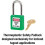 Master Lock Master Lock 410GRN 410 thermoplastic Safety Padlock, Green, One-Size 2