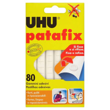 UHU Patafix D1620 - Goma adhesiva removible blanca Paquete de 80 gomas