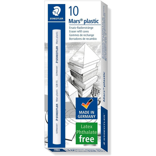 Staedtler Staedtler Mars Plastic Eraser Holder Refill (pack of 10)