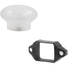 Selens MN-DF Magnetic Silicone Sphere Diffuser with MN-AM Base Modular Lighting Modifier Kit Set for On-camera Flash Photography Photo Studio