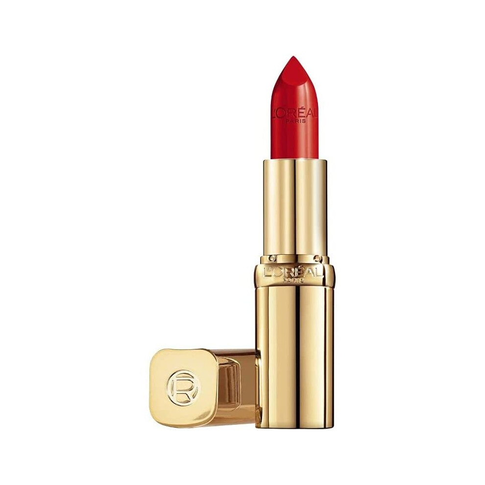 L'Oreal Paris Color Riche Satin Lipstick Maison Marais 125, Red, Soft And Ultra Hydrating