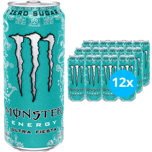 Monster Energy Monster Ultra, 12 x 500 ml, Fiesta