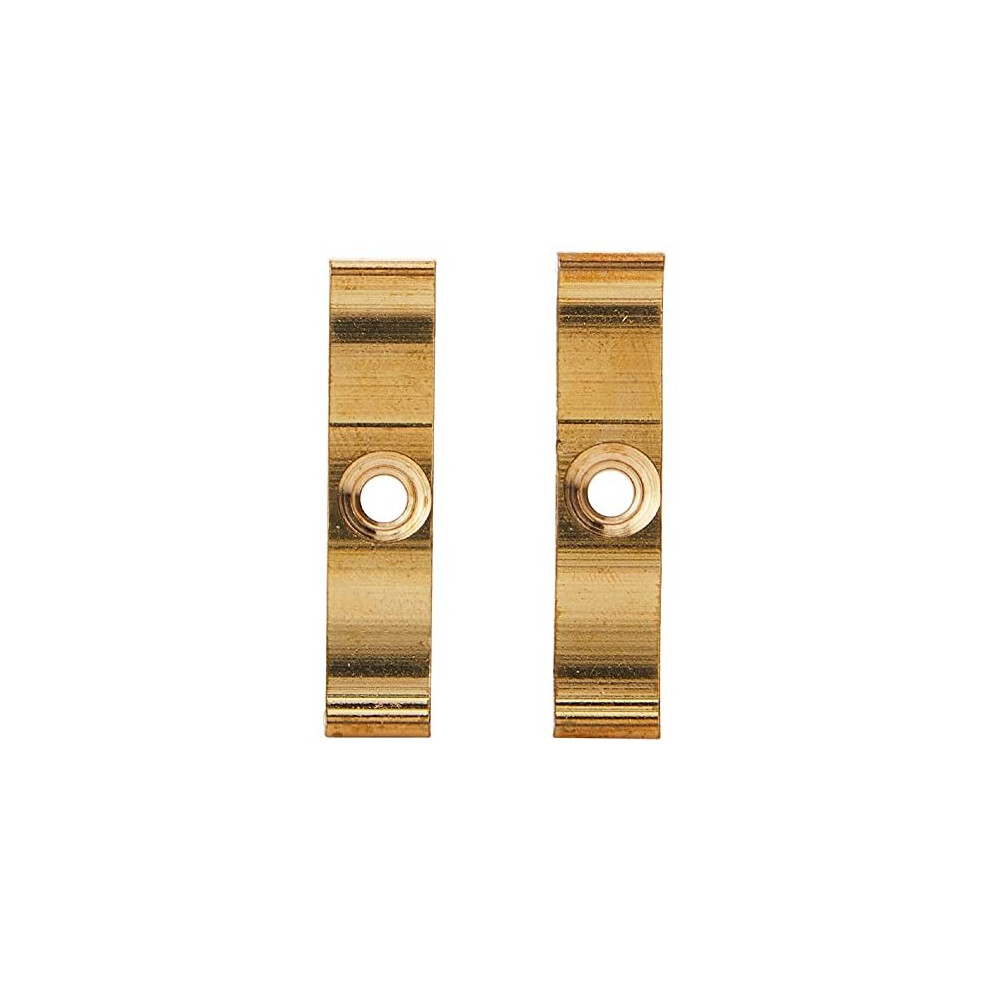 Merriway Bh02317 Turn Button Granny Catch, 38Mm (1.1/2 Inch) - Solid Brass, Pack Of 2 5013249364876