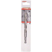 Bosch 2608595524 Hex Shank Wood Drill Bit, 10mm x 87mm x 133mm, Silver