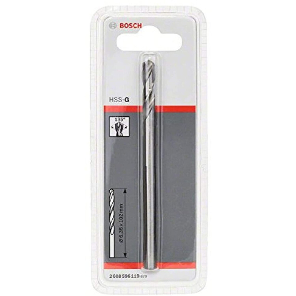 Bosch 2608596119 HSS Pilot Drill for Hex Shank Arbor, 102mm