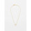 Estella Bartlett Estella Bartlett Large Pave Set CZ Circle Necklace - Gold Plated 3