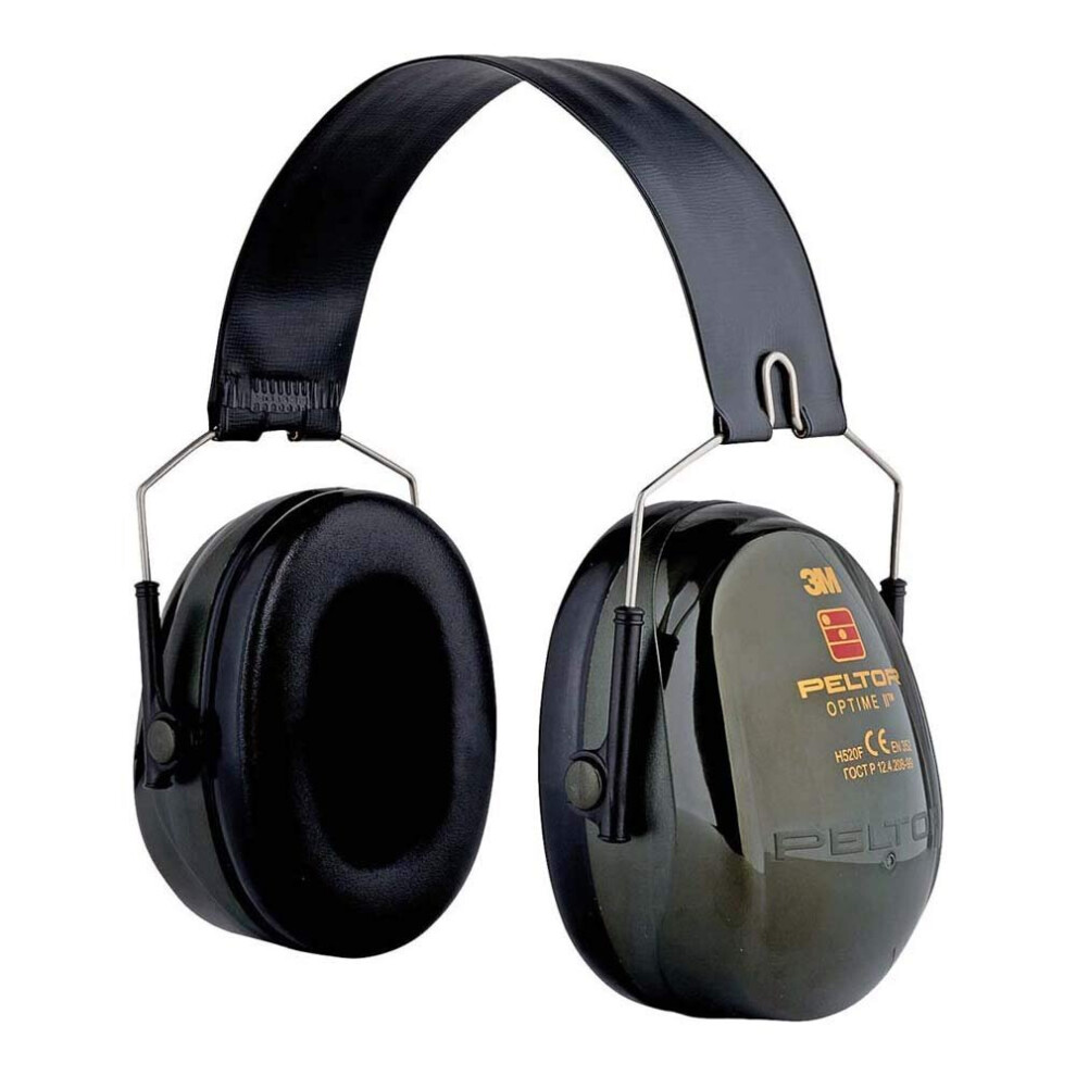 3M Peltor Optime Ii Earmuffs, 31 Db, Green, Foldable, H520f-409-Gq 4046719360185