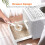 Bingopaw Katzentoilette Möbel Top Front-Entry Katzentoilette mit Matte 4