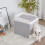 Bingopaw Katzentoilette Möbel Top Front-Entry Katzentoilette mit Matte 9
