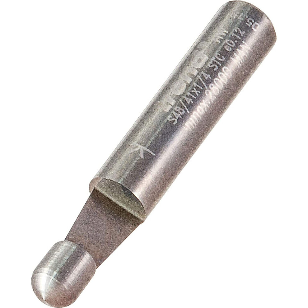 Trend S48/41X1/4STC Professional 1/4 Shank Guided Economy Trimming Router Cutter Bit, Diameter 6.3mm Cutting Length 6mm Solid Carbide