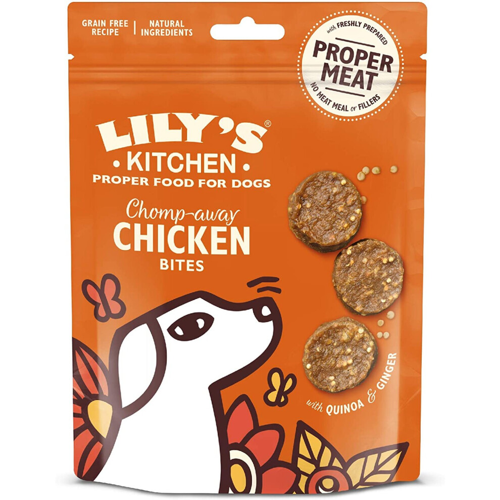 Lily's Kitchen Dog Treats Chomp-Away Chicken Bites (8 x 70 g)