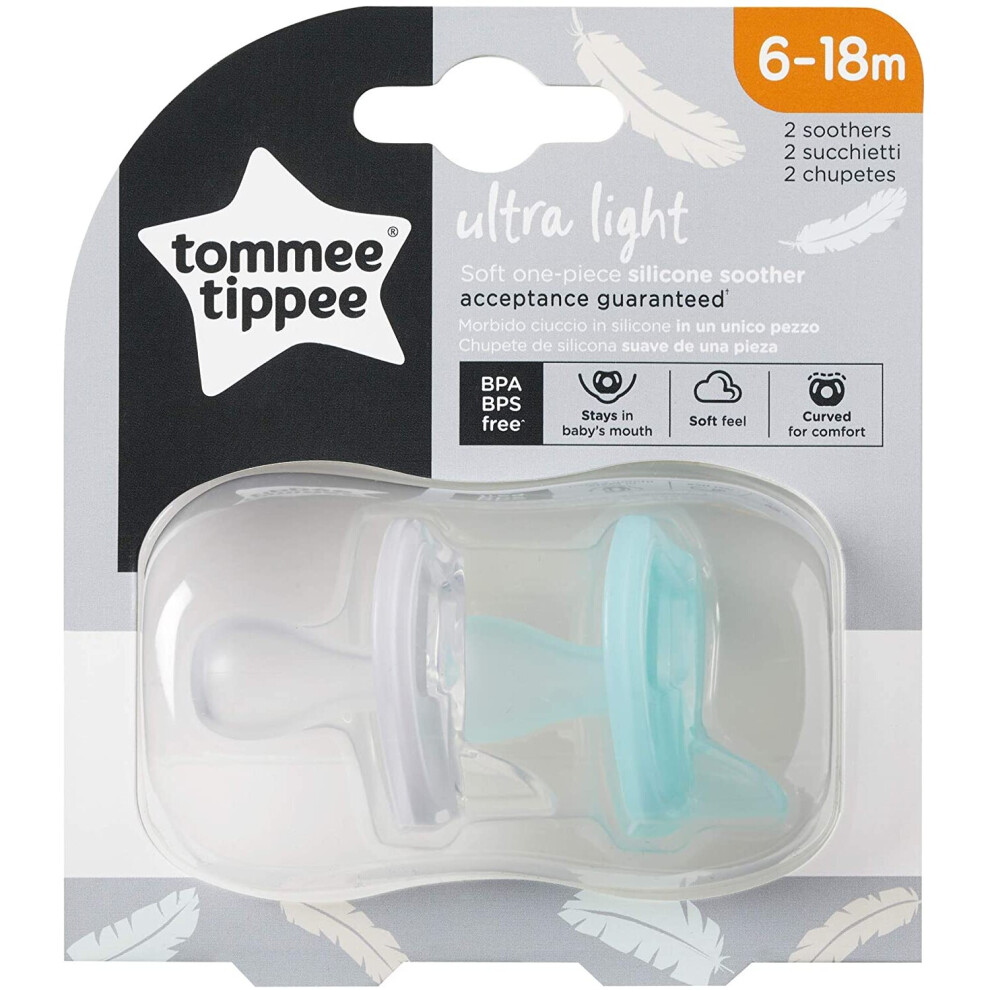 Tommee Tippee 2X Comforter Silicone Ultra-Light 6-18 Months - 2 Count