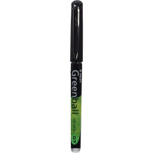 Pilot Begreen Recycled Greenball 7 Liquid Ink Rollerball 0.7 mm Tip - Black, Box of 10