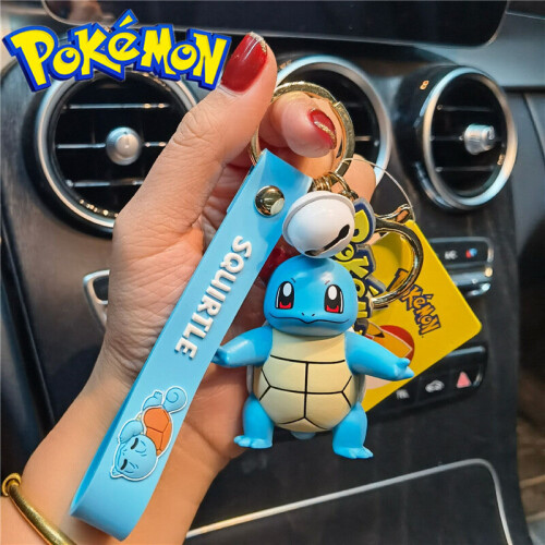 (Squirtle) Pokemon Pikachu Keychain Key Ring mini figures Psyduck ...