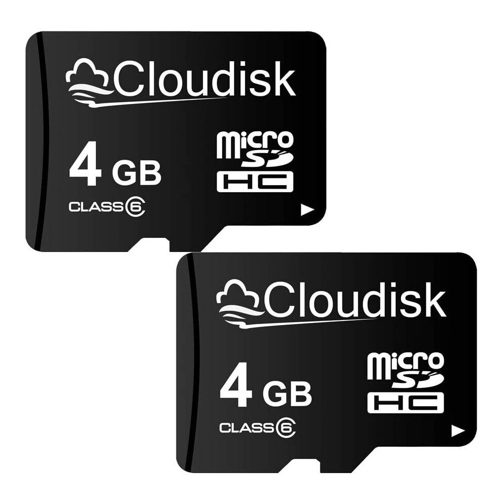Cloudisk 2Pack Micro SD Card MicroSD Memory Card (2Pack 4GB)