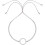 Estella Bartlett Estella Bartlett White CZ Circle Louise Bracelet - Silver Plated 1