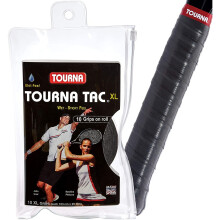 Tourna Tac Overgrip Pack of 10 (Black, X-Large)