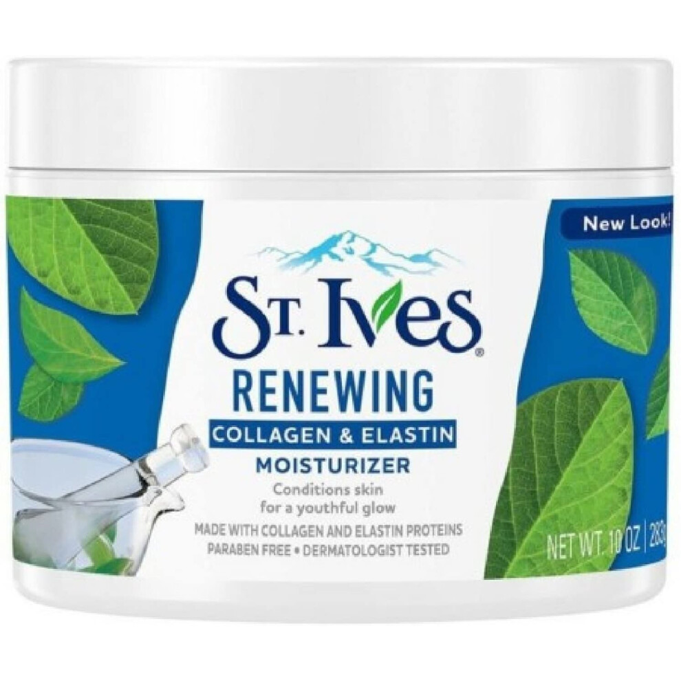 St Ives Collagen Elastin Face Moisturizer Timeless Skin 10 oz. Jar (3-Pack)