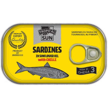 Tropical Sun Sardines in Chilli Flavour, 125g (Pack of 12)