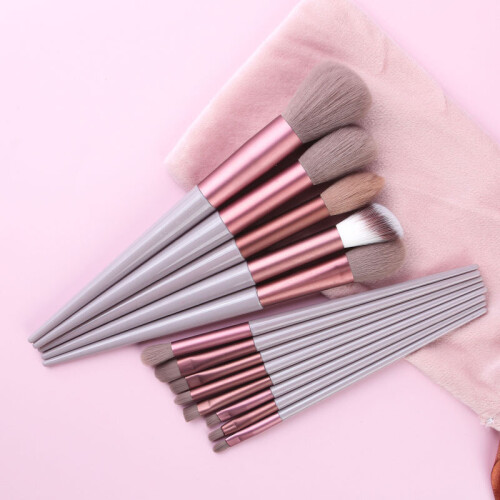 Ranpo (Pink) 13Pcs Multifunction Makeup Brush Set